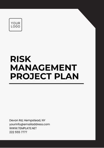 Free Risk Management Project Plan Template to Edit Online