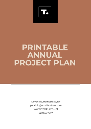 Free Printable Annual Project Plan Template to Edit Online