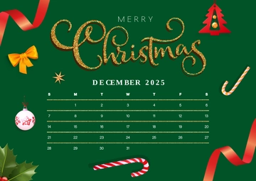Free December 2025 Calendar Template to Edit Online