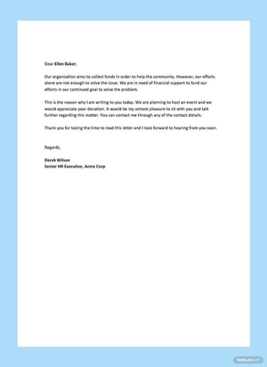 Corporate Sponsorship Letter Template