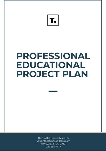 Free Professional Educational Project Plan Template to Edit Online
