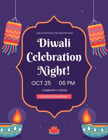 Free Diwali Flyer Design Template to Edit Online