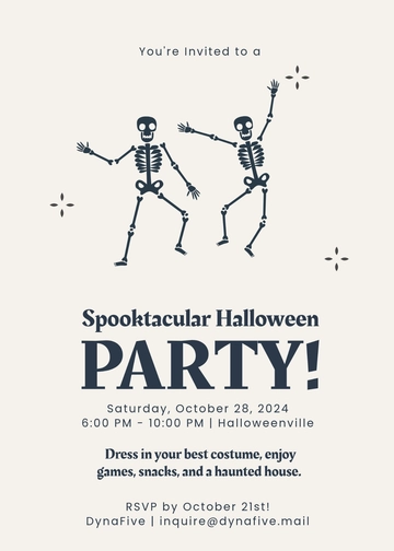 Free Halloween Invitation Template to Edit Online