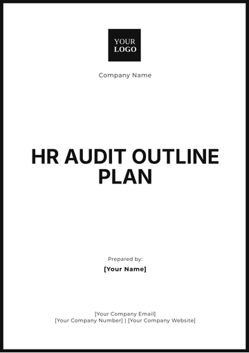 Free HR Audit Outline Plan Template to Edit Online