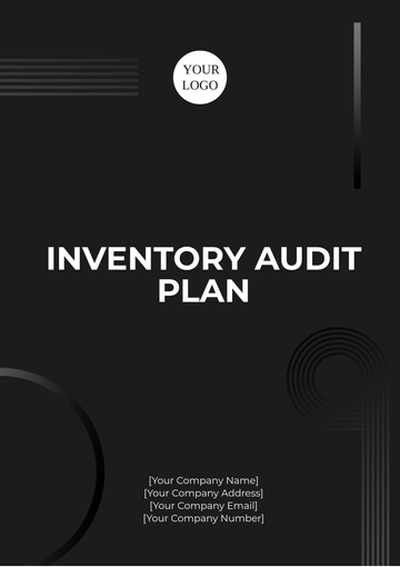 Free Inventory Audit Plan Template to Edit Online