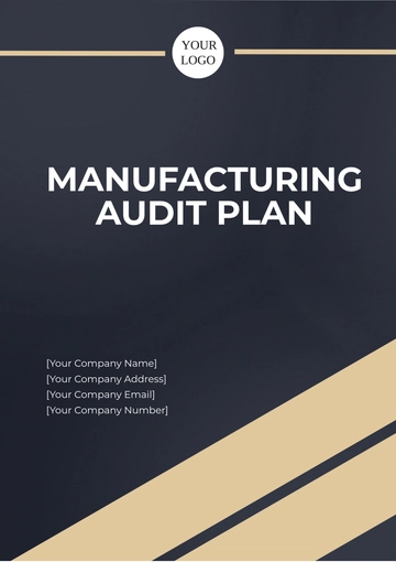 Free Manufacturing Audit Plan Template to Edit Online