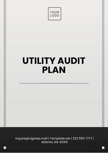 Free Utility Audit Plan Template to Edit Online