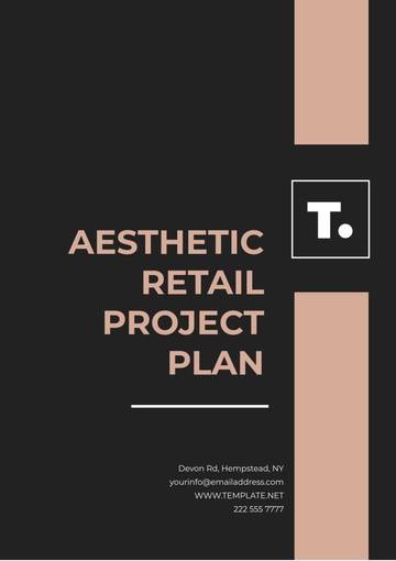 Free Aesthetic Retail Project Plan Template to Edit Online