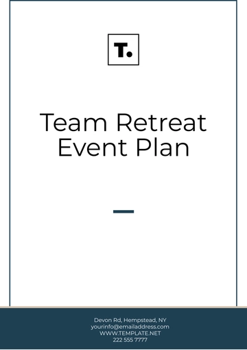 Free Team Retreat Event Plan Template to Edit Online