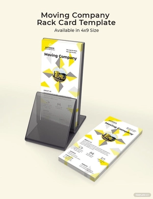 Moving Company Rack Card Template