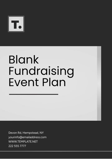 Free Blank Fundraising Event Plan Template to Edit Online