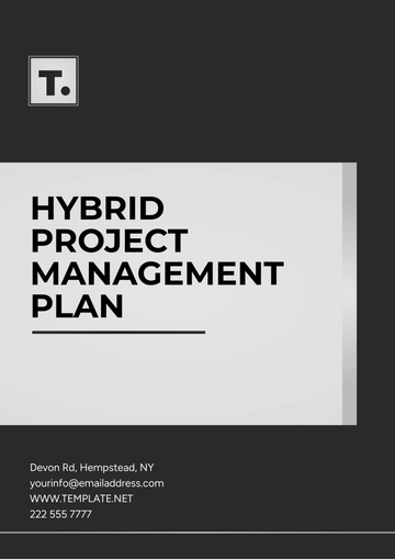 Free Hybrid Project Management Plan Template to Edit Online