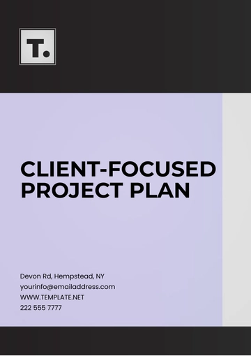 Free Client-Focused Project Plan Template to Edit Online