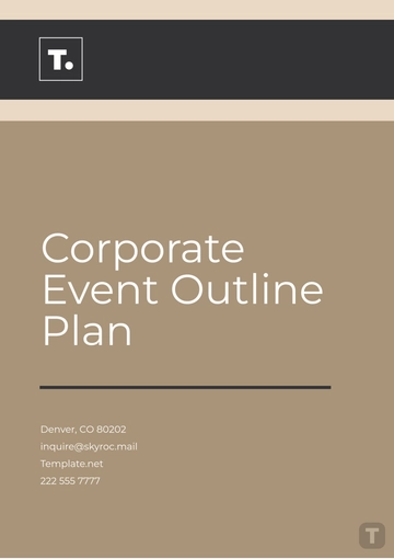 Free Corporate Event Outline Plan Template to Edit Online