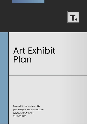 Free Art Exhibit Plan Template to Edit Online