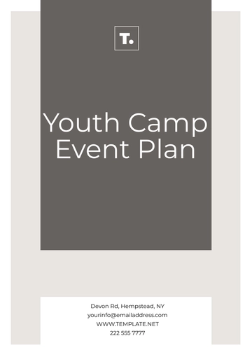Free Youth Camp Event Plan Template to Edit Online