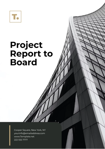 Free Project Report to Board Format Template to Edit Online