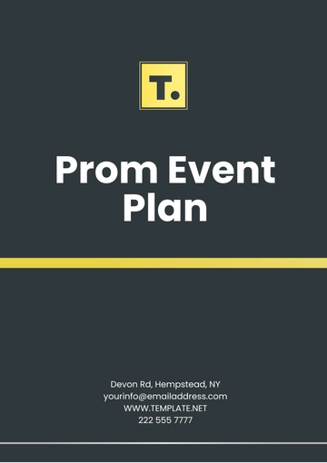 Free Prom Event Plan Template to Edit Online