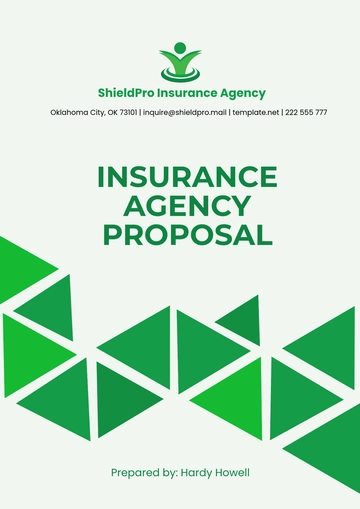 Free Insurance Agency Proposal Template to Edit Online