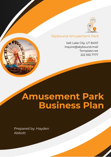 Free Amusement Park Business Plan Template to Edit Online