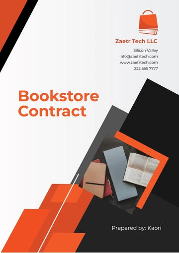 Free Bookstore Contract Template to Edit Online