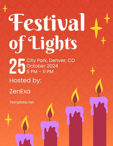 Free Festival of Lights Template to Edit Online