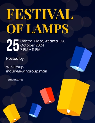 Free Festival of Lamps Template to Edit Online