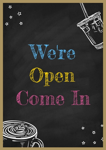 Free Chalkboard Sign Design Template to Edit Online