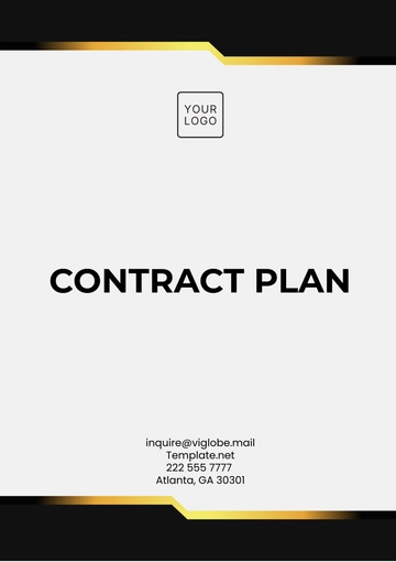 Free Contract Plan Template to Edit Online