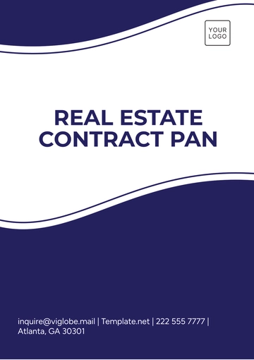 Free Real Estate Contract Plan Template to Edit Online