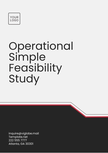 Free Operational Simple Feasibility Study Template to Edit Online