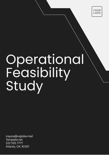 Free Operational Feasibility Study Template to Edit Online