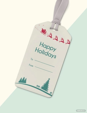 Holiday Tag Template