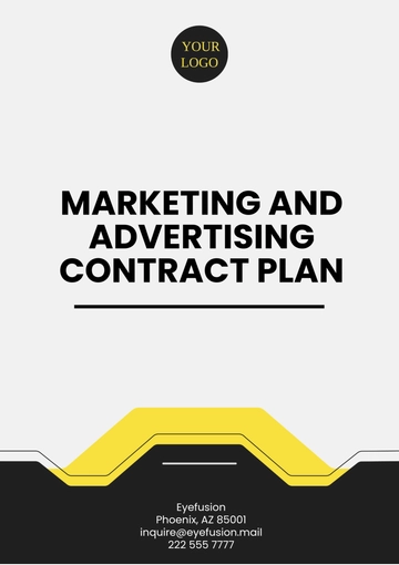 Free Marketing and Advertising Contract Plan Template to Edit Online