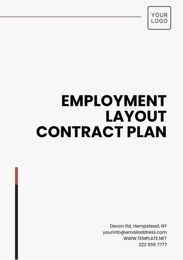 Free Employment Layout Contract Plan Template to Edit Online