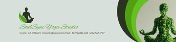 Free Yoga Studio Header Template to Edit Online