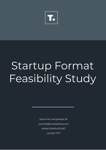 Free Startup Format Feasibility Study Template to Edit Online