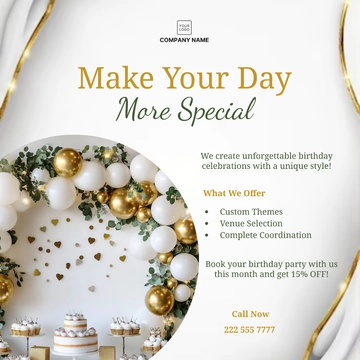 Free Event Planner Social Media Post Template to Edit Online