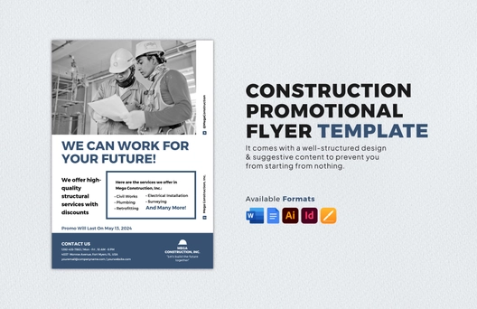 Construction Promotional Flyer Template