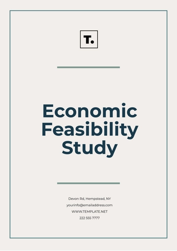 Free Economic Feasibility Study Template to Edit Online