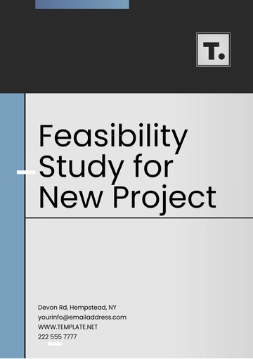 Free Feasibility Study for New Project Template to Edit Online