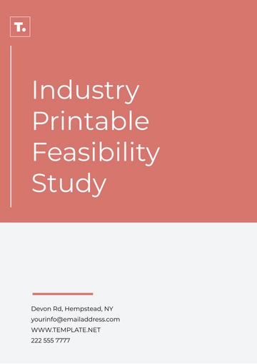 Free Industry Printable Feasibility Study Template to Edit Online