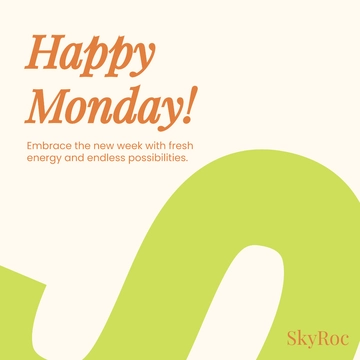 Free Monday Template to Edit Online