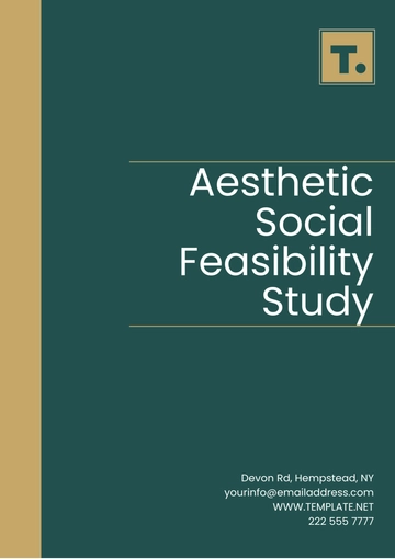 Free Aesthetic Social Feasibility Study Template to Edit Online