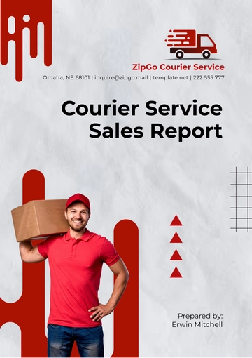 Free Courier Service Sales Report Template to Edit Online