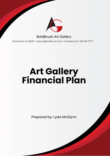 Free Art Gallery Financial Plan Template to Edit Online