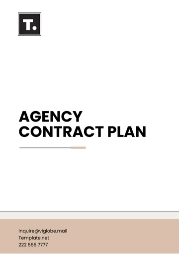 Free Agency Contract Plan Template to Edit Online