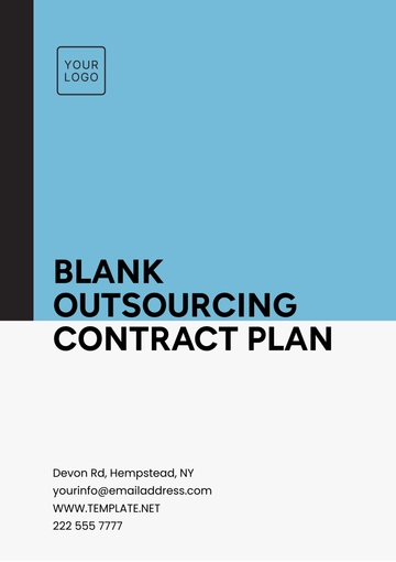 Free Blank Outsourcing Contract Plan Template to Edit Online