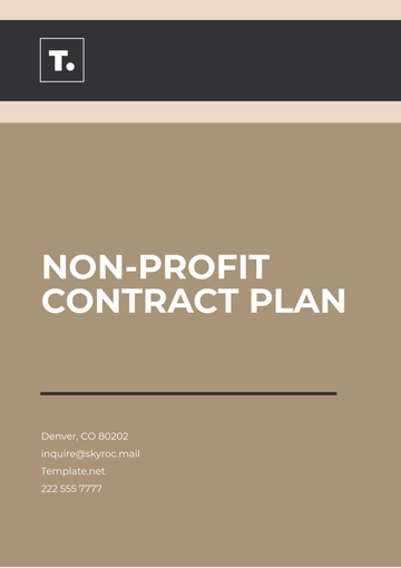 Free Non-profit Contract Plan Template to Edit Online