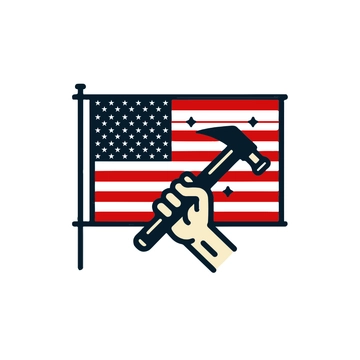 Free Labor Day Flag Clipart to Edit Online